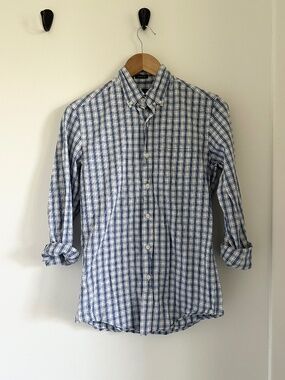 J. Crew Flex Wash Plaid Button Down XS